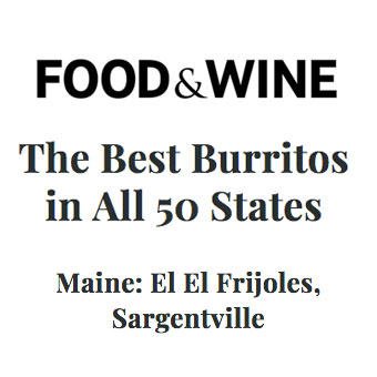 El El Frijoles: Best burrito in Maine from Food and Wine